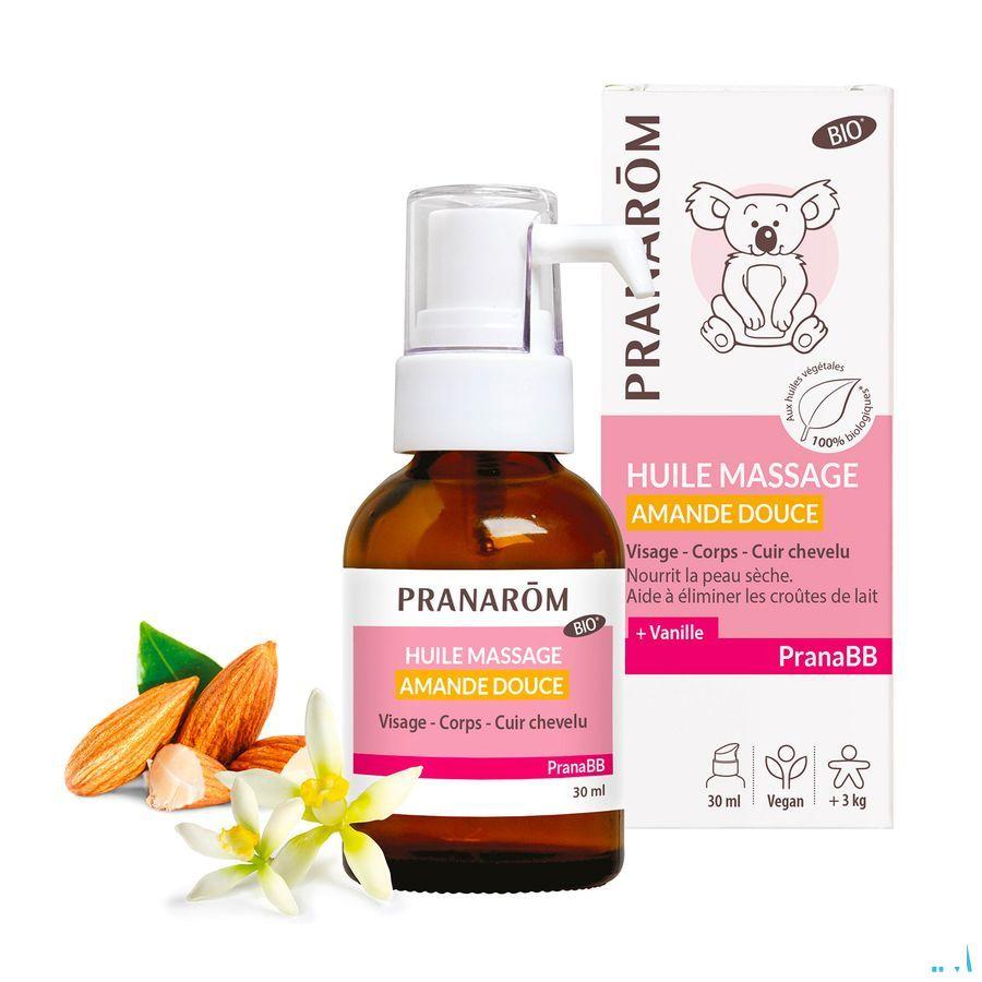 Pranabb Massage Olie Zoete Amandel Vanille 30 ml  -  Pranarom