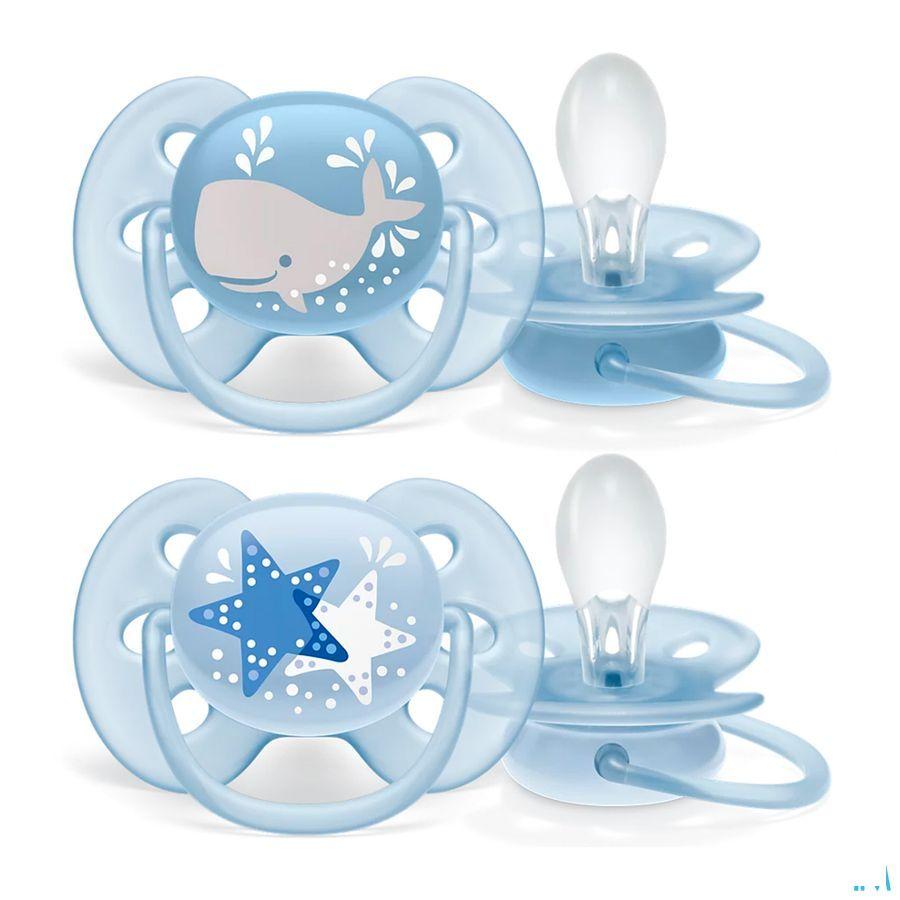 Philips Avent Fopspeen 6M+ Soft Boy  -  Bomedys