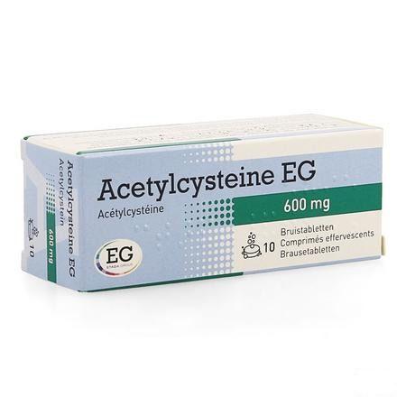 Acetylcysteine EG 600 mg Bruistabletten 10x600 mg  -  EG