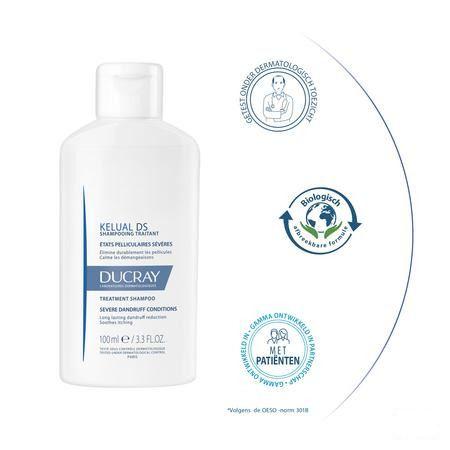 Ducray Kelual Ds Shampoo Verzorg. Hardnek. Roos 100 ml