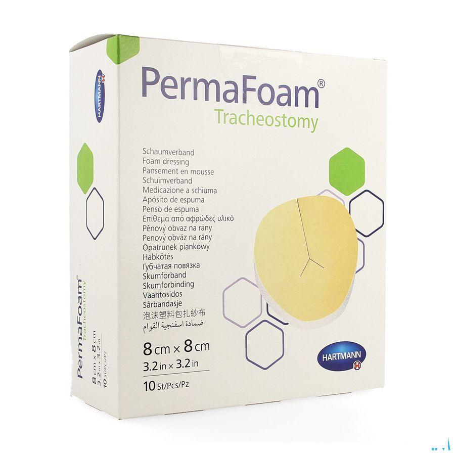 Permafoam Tracheostomy 8,0X 8Cm 10 4094267  -  Hartmann