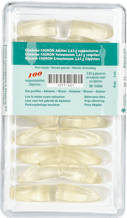 Glycerine Suppo Volwassen 100  -  Fagron