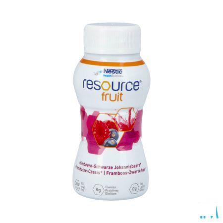 Resource Fruit Framboos Zwart Bes 4X200 ml 12415273