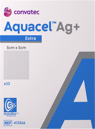 Aquacel Ag+ Extra 5 X 5Cm 10 413566