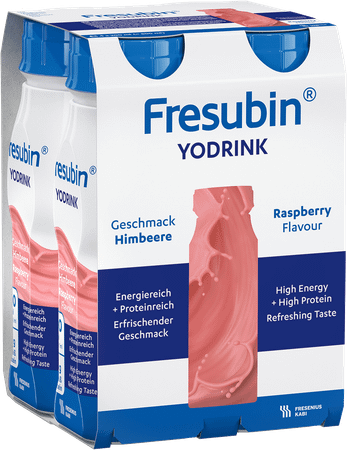 Fresubin Yodrink Framboise Easy Bottle 4x200 ml  -  Fresenius