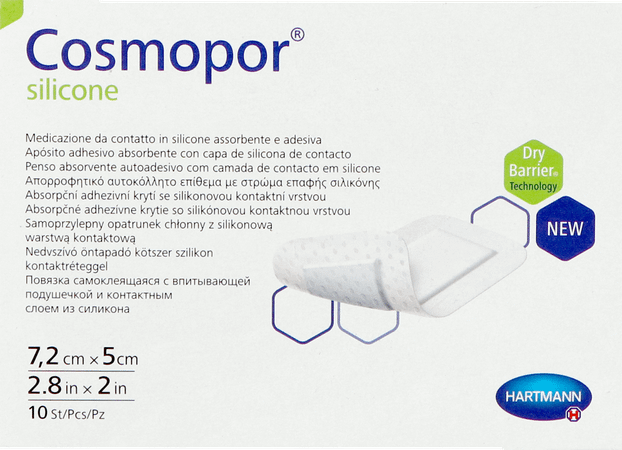 Cosmopor Silicone 7,2X 5cm 10