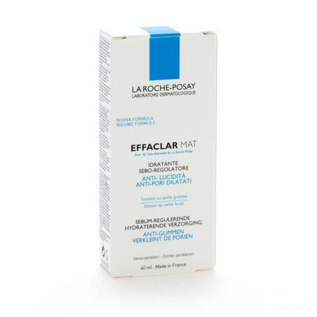 Effaclar Mat Hydra Sebo-regulat. sans parab. 40 ml  -  La Roche-Posay