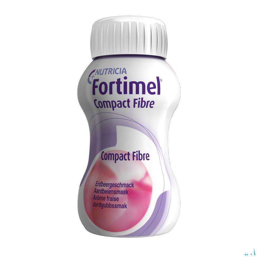 Fortimel Compact Fibre Aardbei 4x125 ml  -  Nutricia