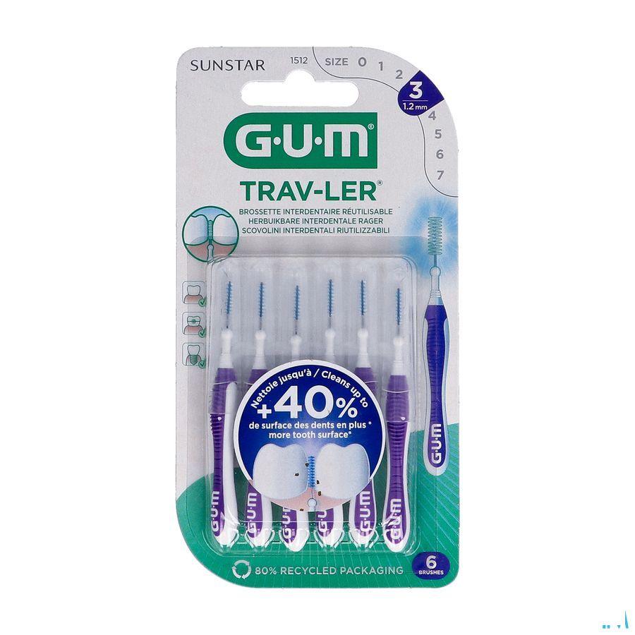 Gum Trav-ler Interdent.borsteltje 1,2mm 6 1512m6