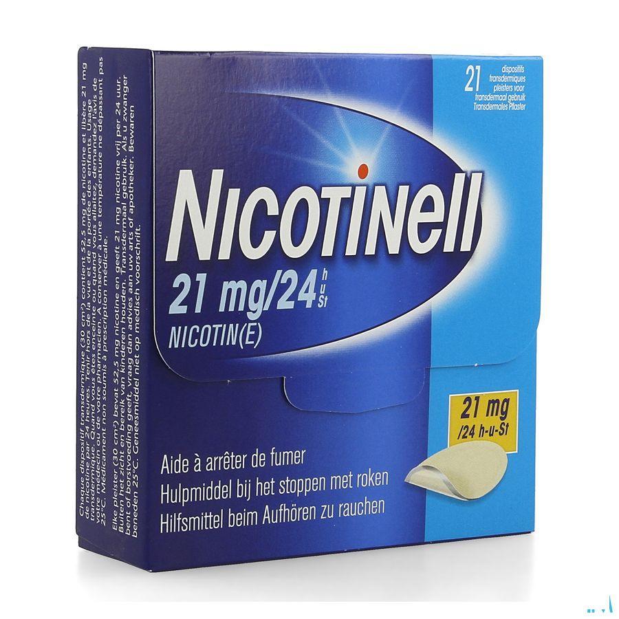 Nicotinell 21 mg/24U Pleister Transdermaal 21