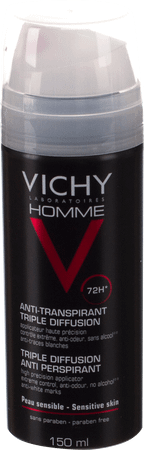 Vichy Homme Deo Tri-spray 72h 150 ml  -  Vichy