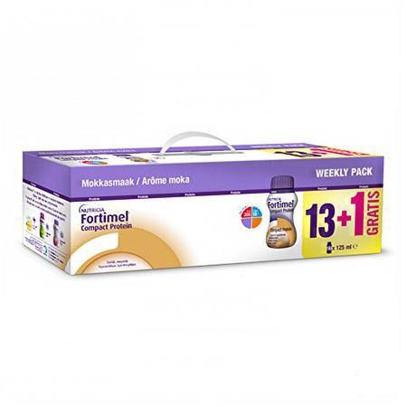 Fortimel Compact Protein Week Pack Moka 14x125 ml  -  Nutricia