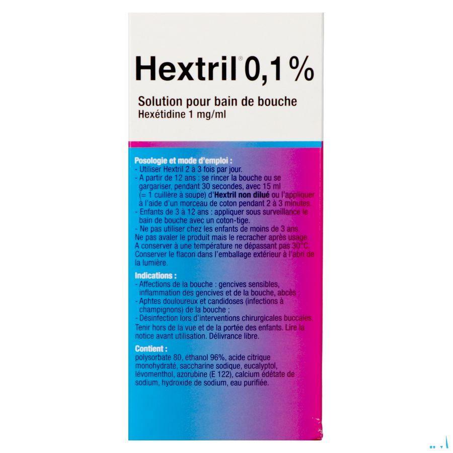 Hextril 0,1% Sol Bain Bouche 200 ml
