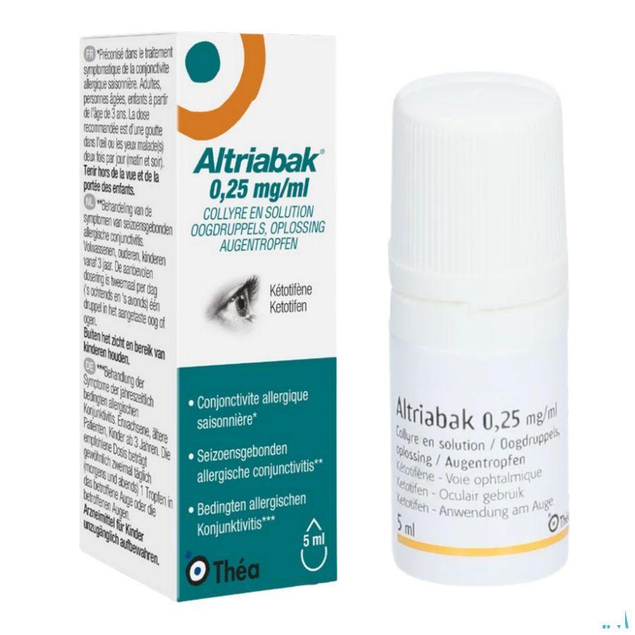 Altriabak 0,25mg/ml Oogdruppels Fl 5ml