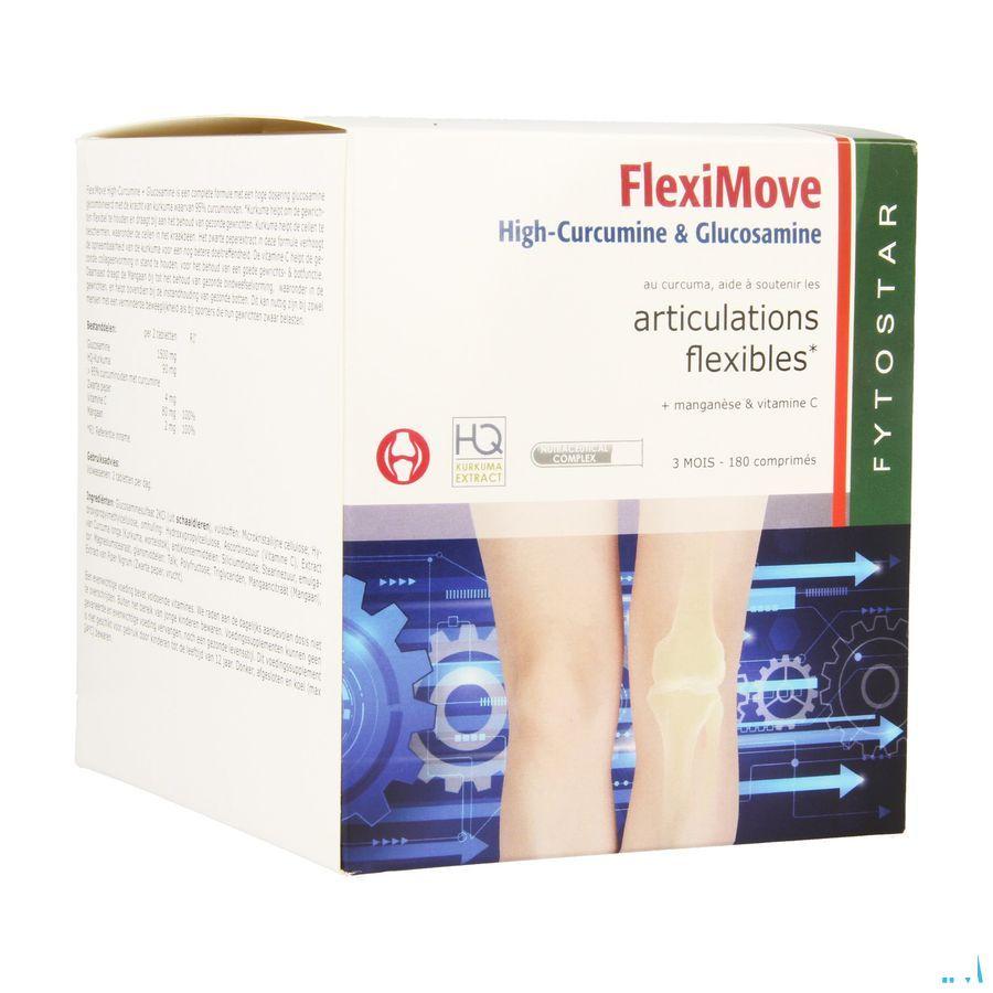 Fytostar Flexi Move Curcumine + Glucosam. Tabletten 180  -  Ocebio