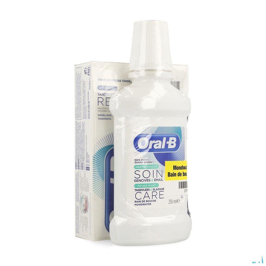 Oral-B Tp Gum & enamel Repair 2x75 ml + mondwater 250 ml