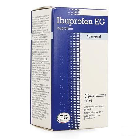 Ibuprofen EG 40 mg/ml Suspension Buvable 100 ml  -  EG