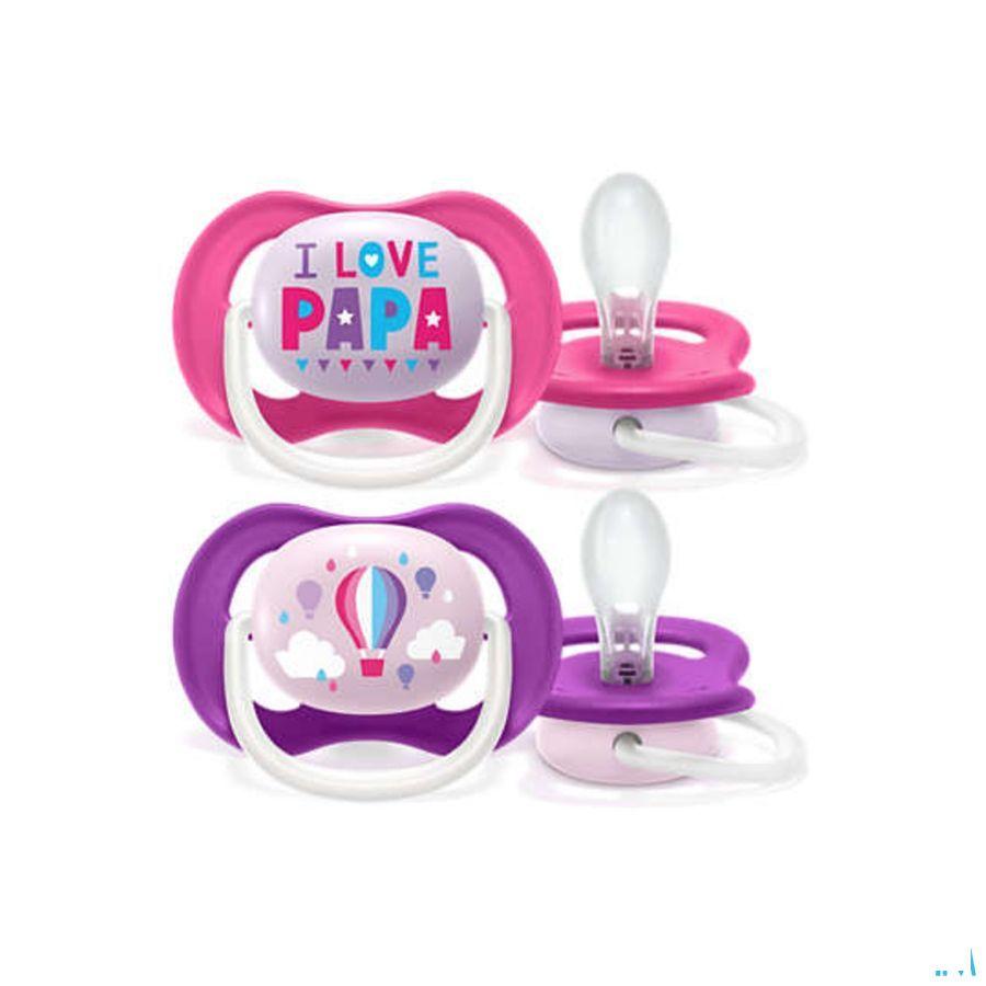 Philips Avent Fopspeen 6M+ Happy Girl  -  Bomedys