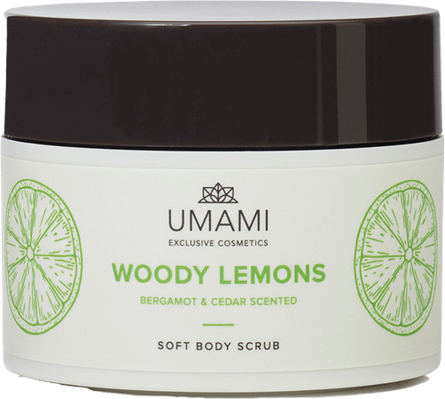 Umami Woody Lemons Bergamot&Ceder Body Scrub 250 ml