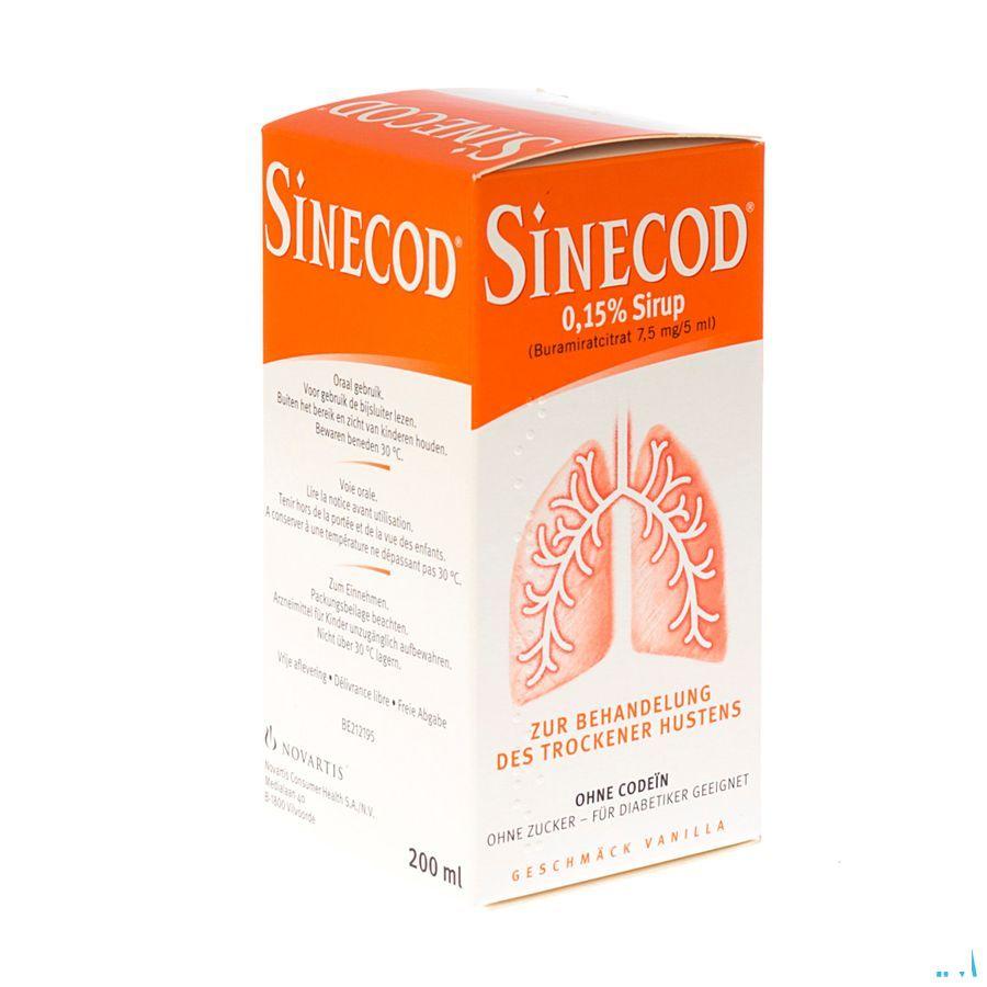 Sinecod 0,15% Sirop 200 ml