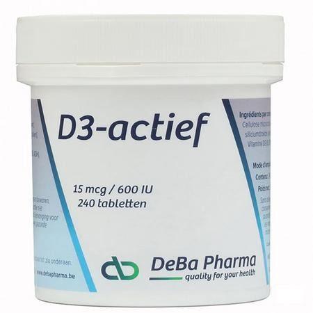 D3-actif Tabletten 240x15mcg  -  Deba Pharma