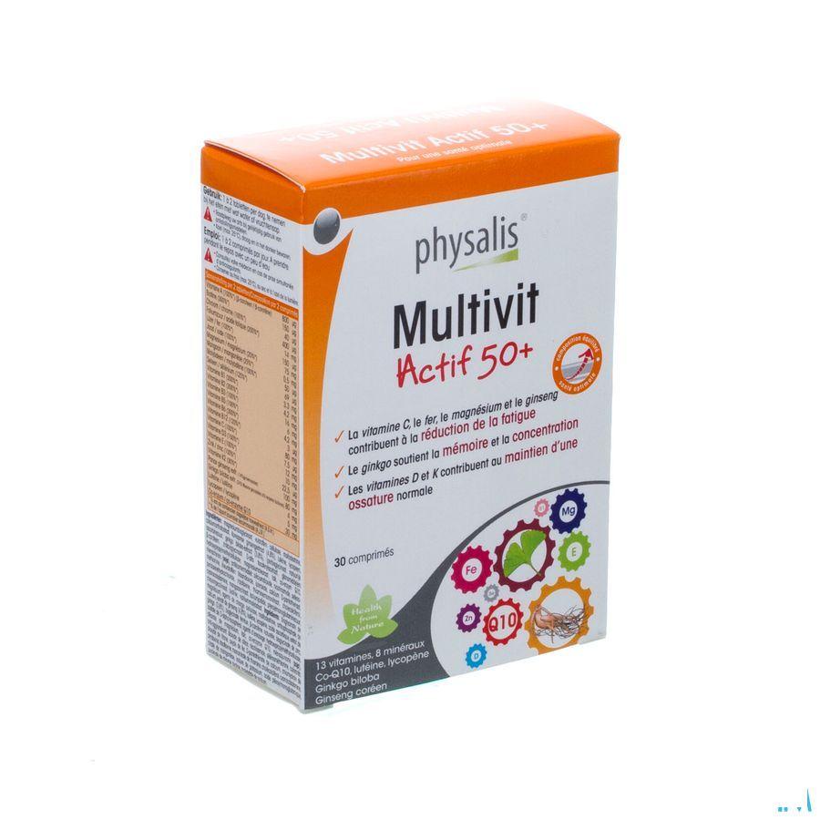 Physalis Multivit Actif 50 + Tabletten 30 P10322  -  Keypharm