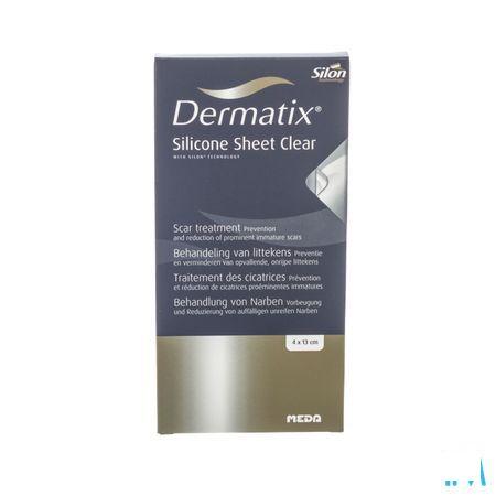 Dermatix Silicone Sheet Clear Adhesive 4x13cm 1