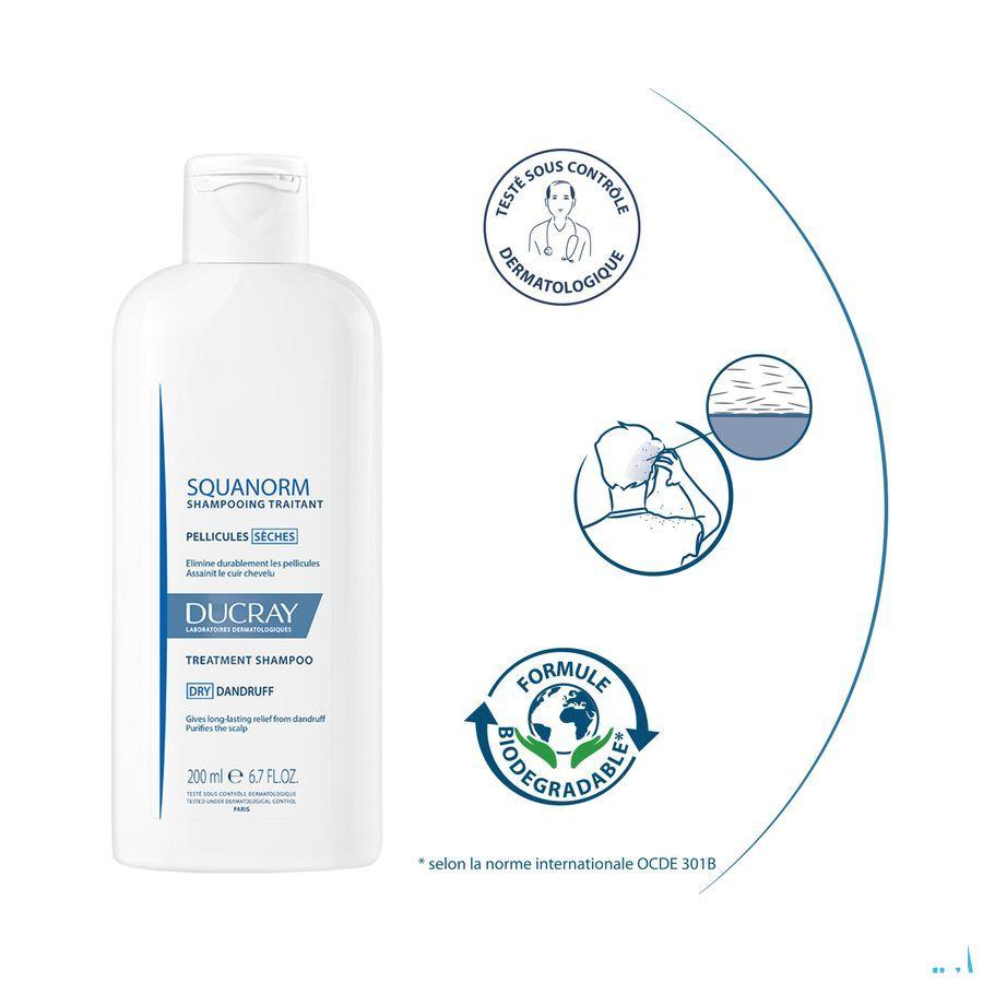 Ducray Squanorm Shampoo Droge Schilfers 200  ml Nf