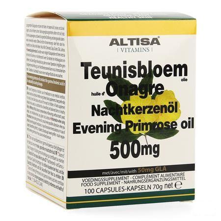 Altisa Teunisbloemolie 500 mg Capsule 100  -  Dieximport
