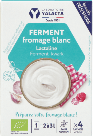 Yalacta Ferment Kwark Lactaline Bio 4 X 4G