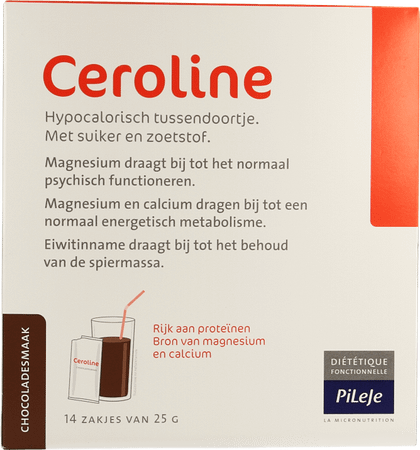 Ceroline Chocolade Poeder Zakje 14x25 gr  -  Pileje