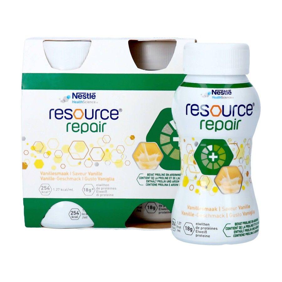 Resource Repair Vanille Fles 4x200 ml  -  Nestle