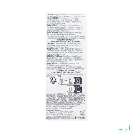 Vichy Mineral 89 Ogen 15 ml  -  Vichy
