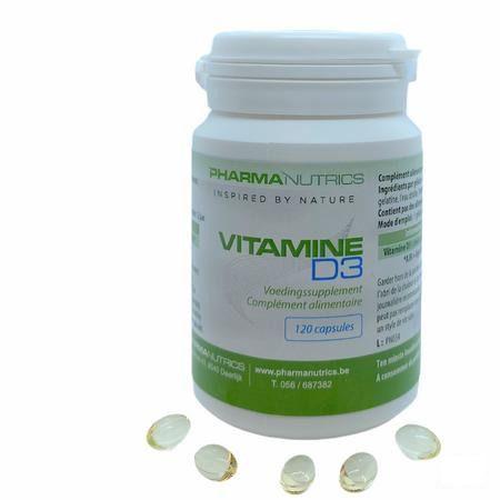 Vit D3 Forte 3000Iu Caps 120 Pharmanutrics  -  Pharmanutrics