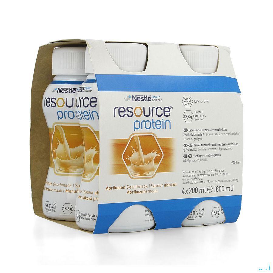 Resource Protein Abrikoos 4x200 ml  -  Nestle