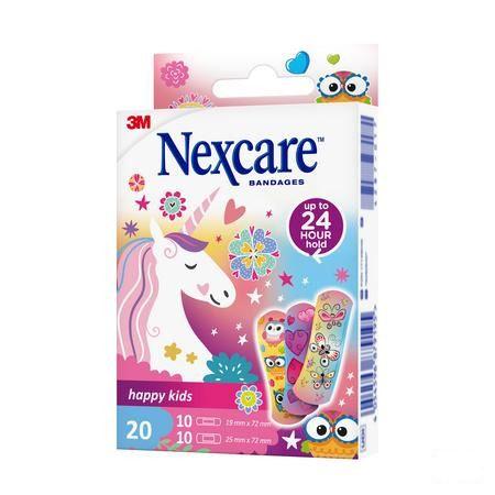 Nexcare Happy Kids Girls 20  -  3M