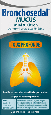Bronchosedal Mucus Honing Citroen 300 ml 20 mg/ml