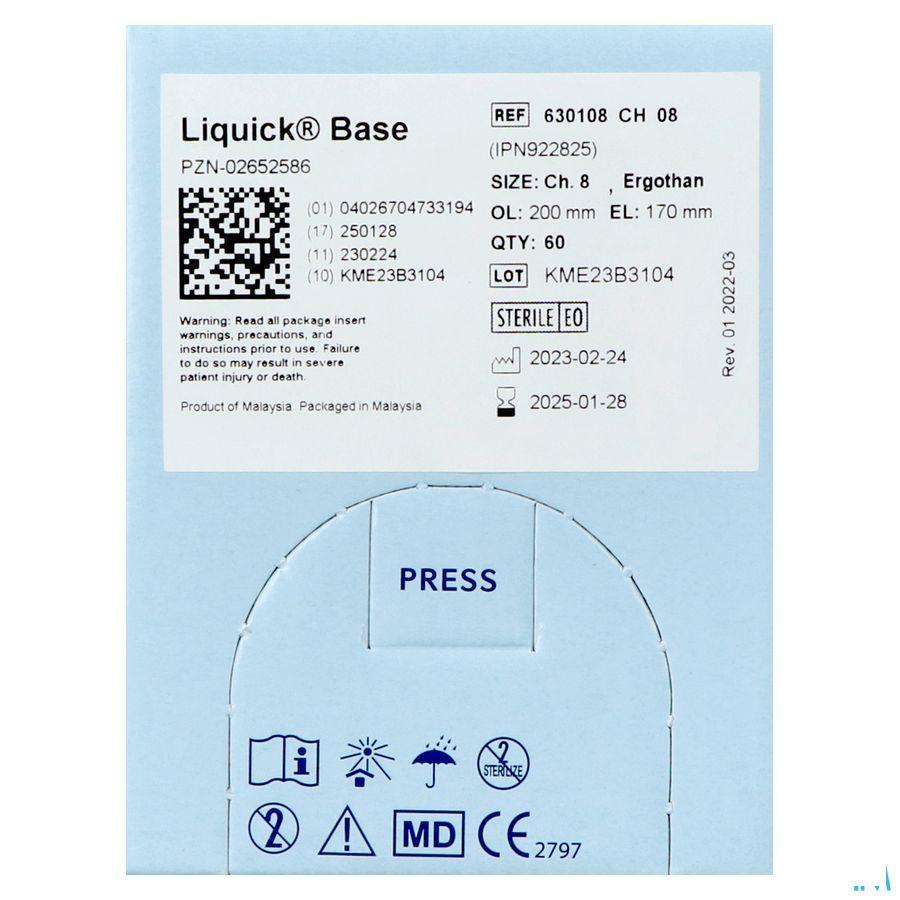Liquick Base Ergoth.Blaassonde Ch08 20cm 60 630108