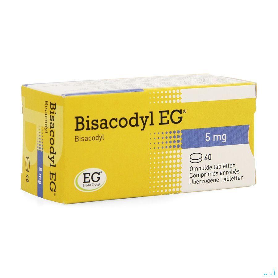 Bisacodyl Eg Tabletten Enrob 40 X 5 mg  -  EG