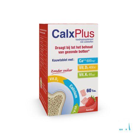 Calx plus Aardbei Kauwtabl 60