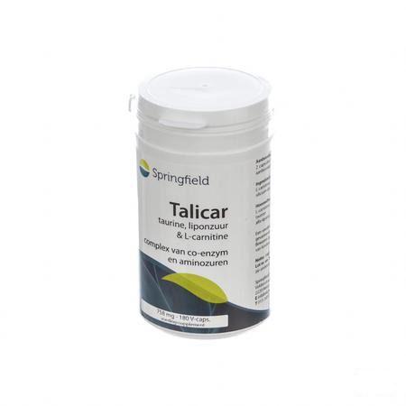 Talicar V-Capsule 180  -  Springfield Nutraceuticals