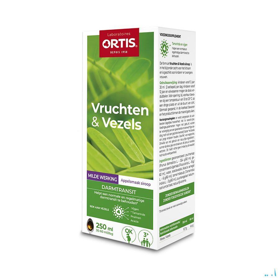 Ortis Vruchten & Vezels Milde Werking Siroop 250 ml