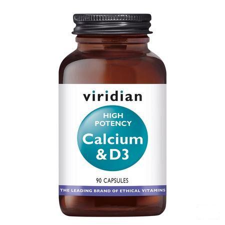 Viridian High Potency Calcium & d3 Plantaard.Capsule 90  -  Solgar Vitamins