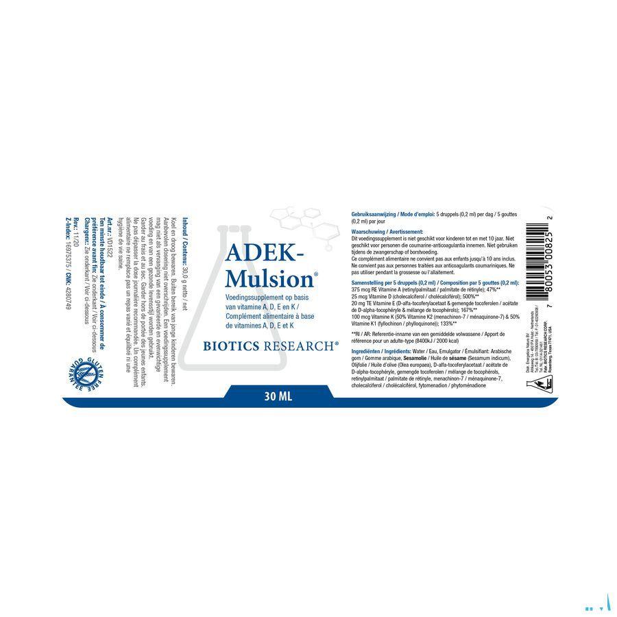 Adek Mulsion 30 ml  -  Energetica Natura
