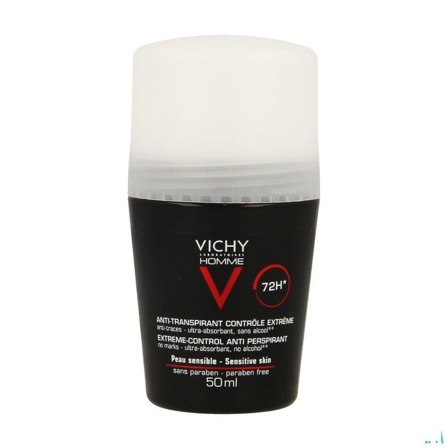 Vichy Homme Deo Anti transp. 72u Roller 50 ml  -  Vichy