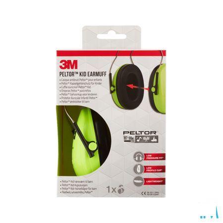 Peltor Hearing Protector Kid Neon Green 1  -  3M