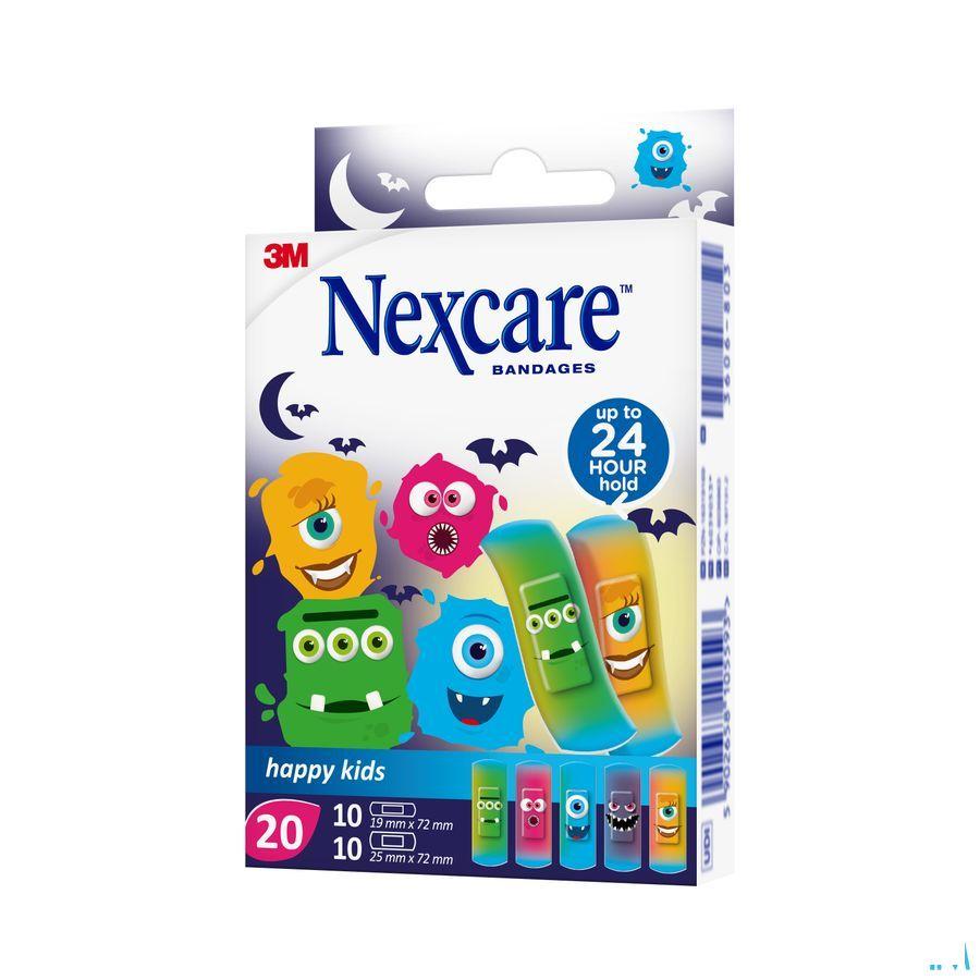 Nexcare 3m Happy Kids Monstres Pansement 20 N0920mo  -  3M