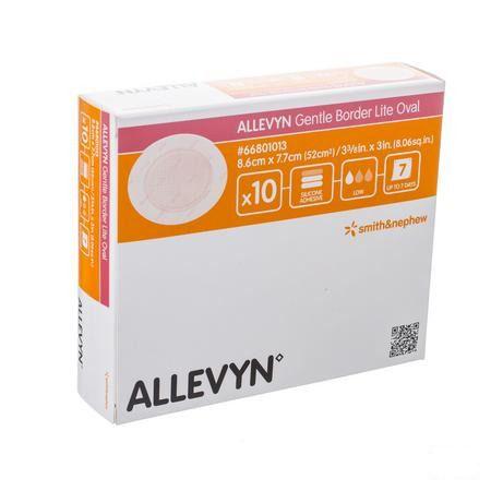 Allevyn Gentle Border Lite Ovaal Small 10 66801013  -  Smith Nephew