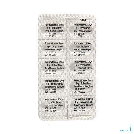 Paracetamol Teva 1 gr Comprimes 10 X 1 gr Blister 