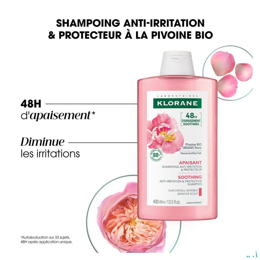 Klorane Capil. Sh Pioenroos Bio 400 ml